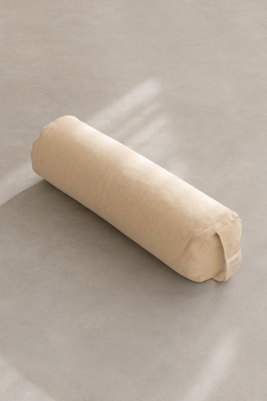 Yoga bolster eco jute bruin rond - Pure van Merkloos — afbeelding 2