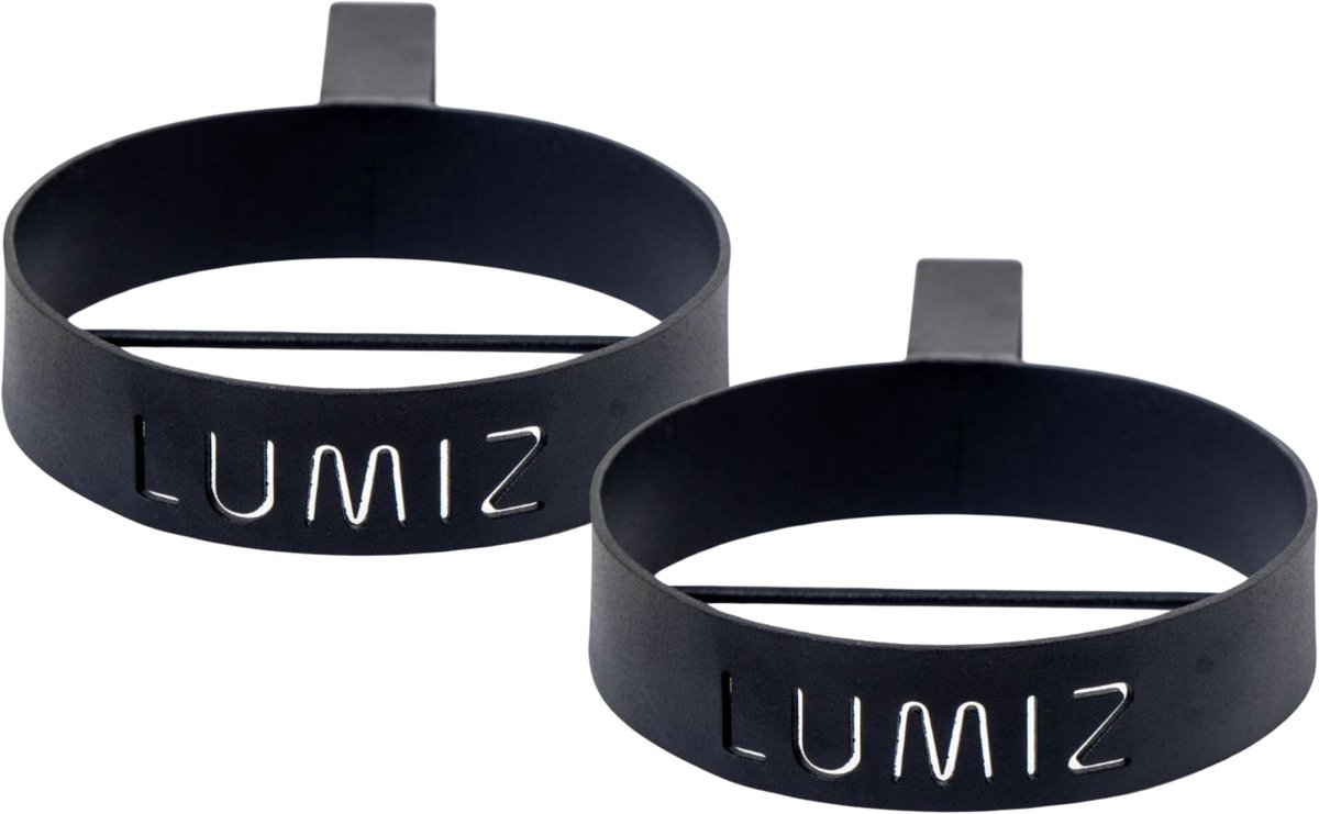 Lumiz Solar Lampion 2PACK Metalen Wandring - 12 cm