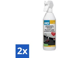 2 x HG Natuurstenen Aanrechtbladreiniger 500 ml - Natuursteen Reiniger - Aanrechtblad Reiniger - Graniet Reiniger - Marmer Reiniger - Hardsteen Reiniger