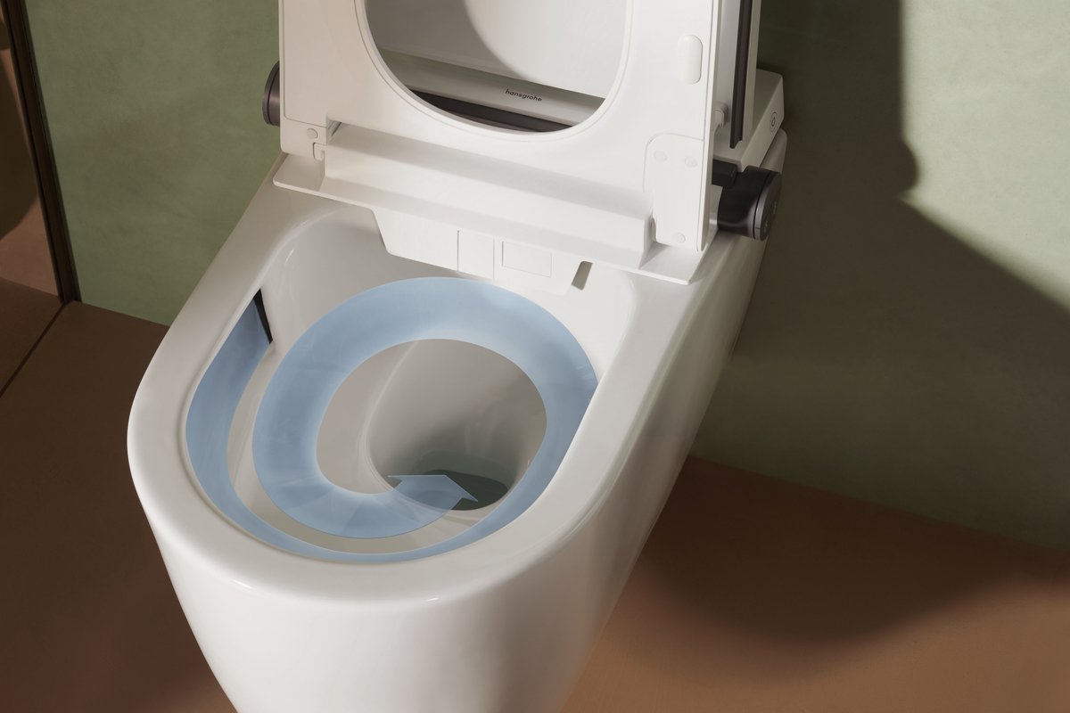 Hansgrohe LavaPura Element S - Elektronisch bidet met keramiek, SoftClose, AquaHelix Flush, HygieneEffect, SmartClean, wit 63021450