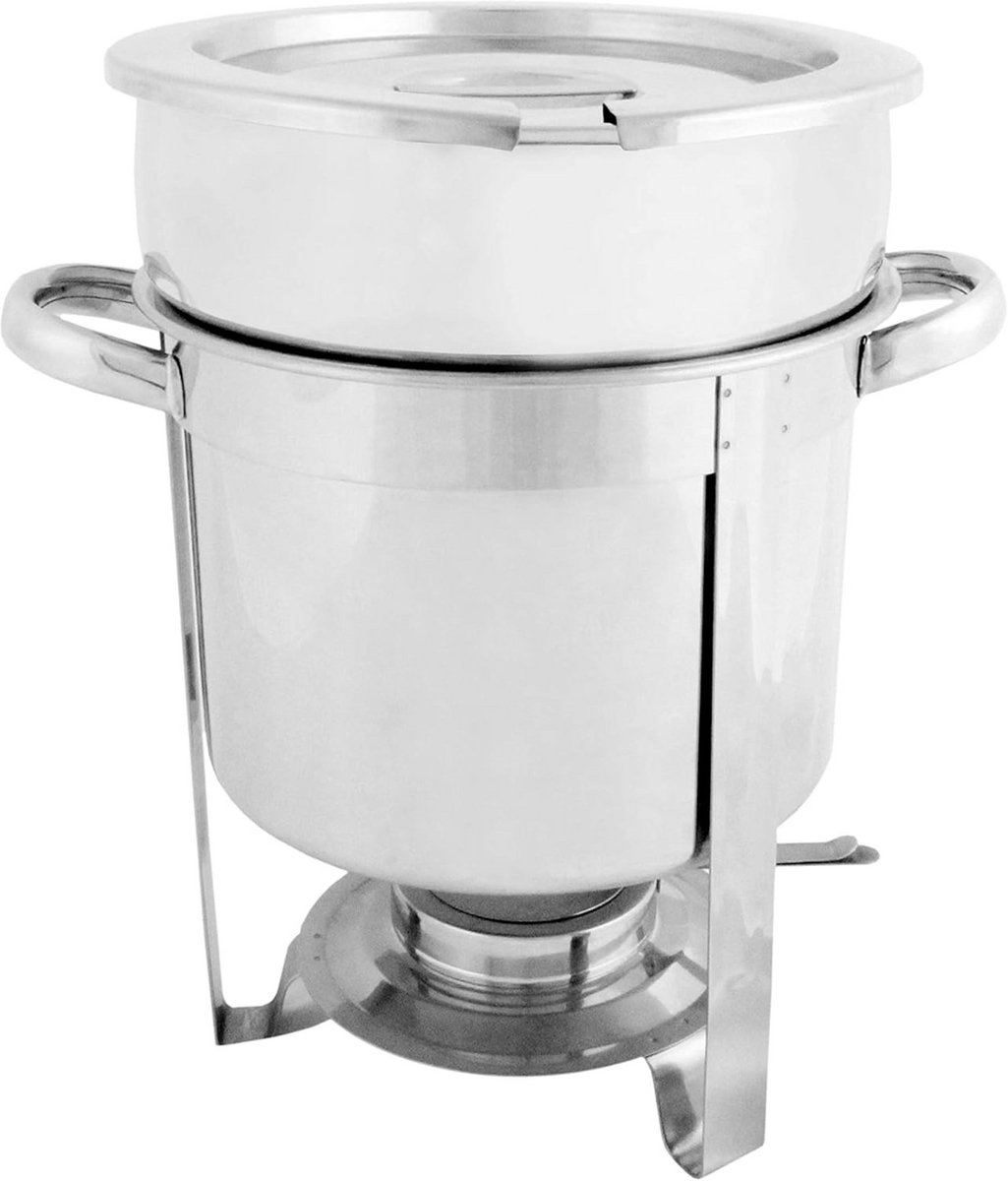Ronde RVS Chafing Dish 7 Liter voor Buffet en Catering