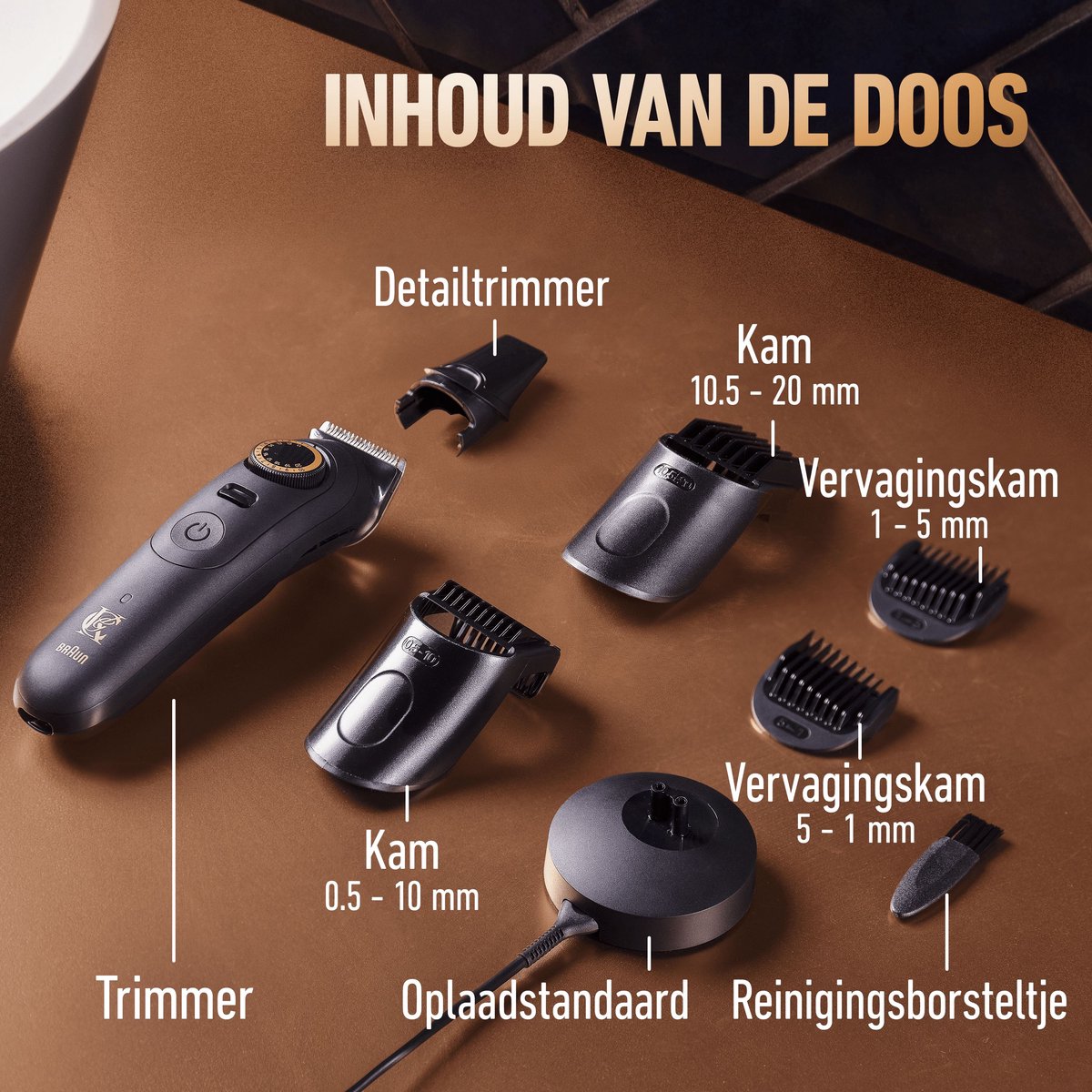 King C Gillette Draadloze Baardtrimmer PRO MAX met kammen thumbnail 4
