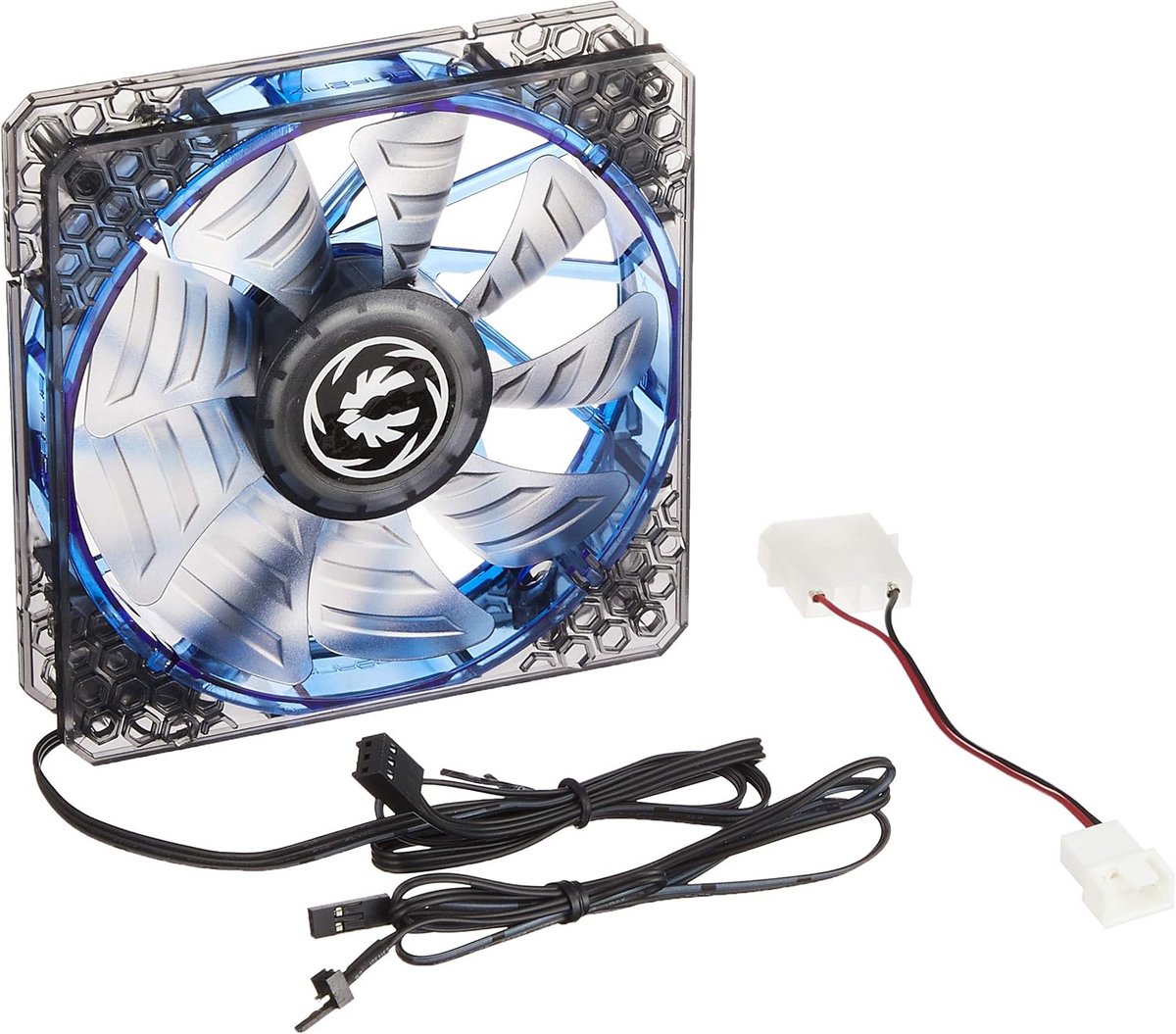120mm Computer Ventilator met Blauwe LED Verlichting - Stille PC Case Fan