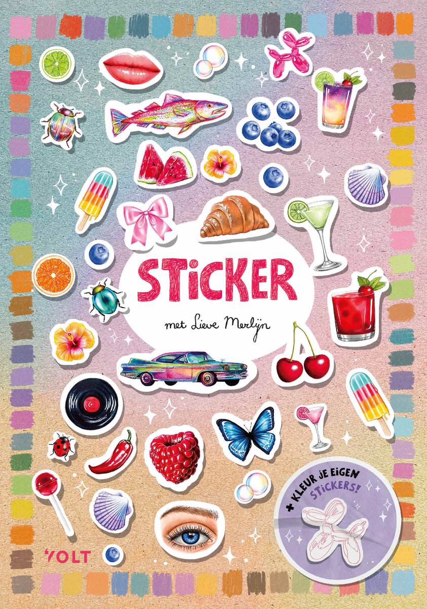 Omslag van Sticker met Lieve Merlijn