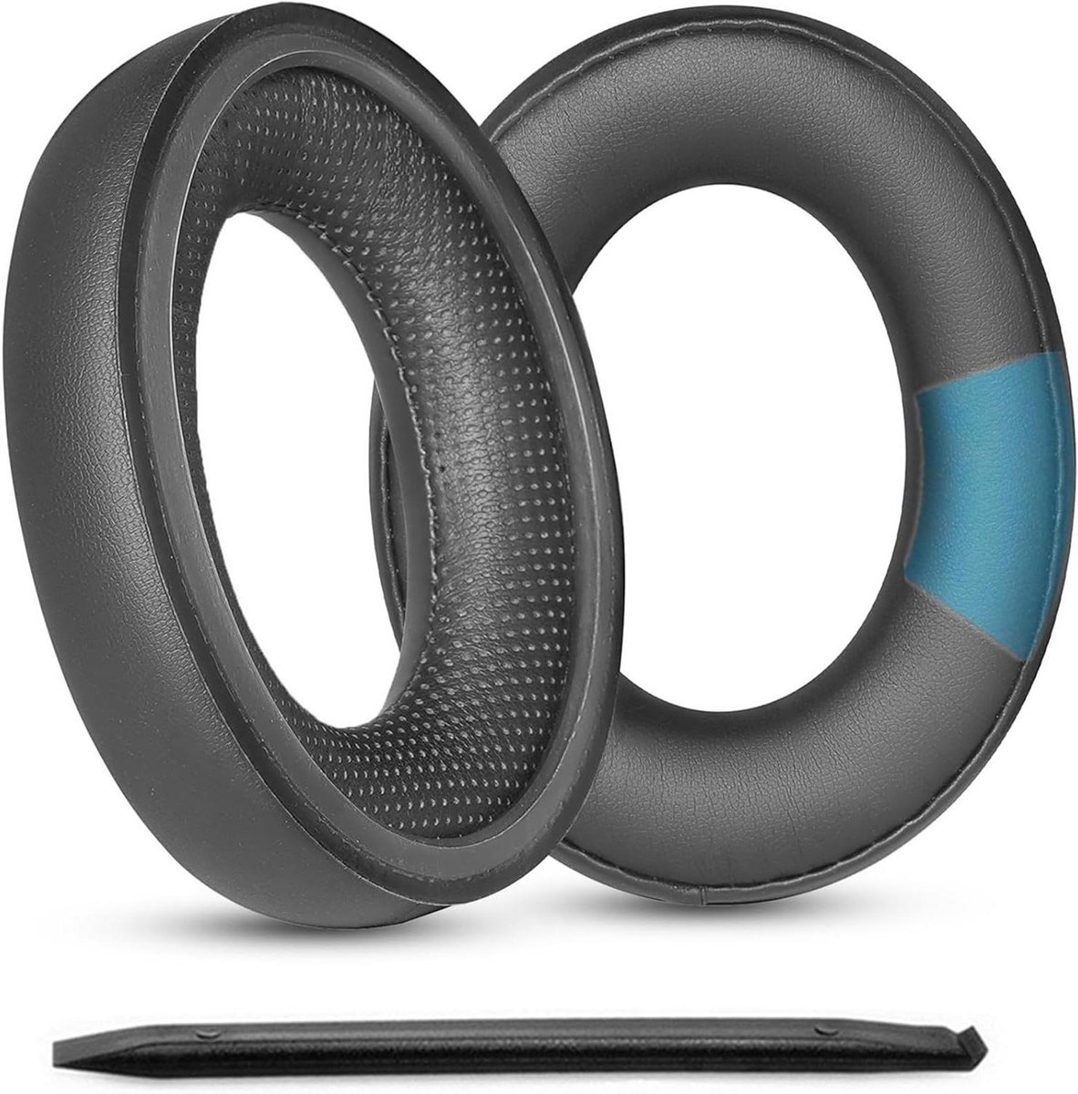Vervanging Oorkussens HD598 HD560S HD620S HD599 - Eiwit Leer - Zwart