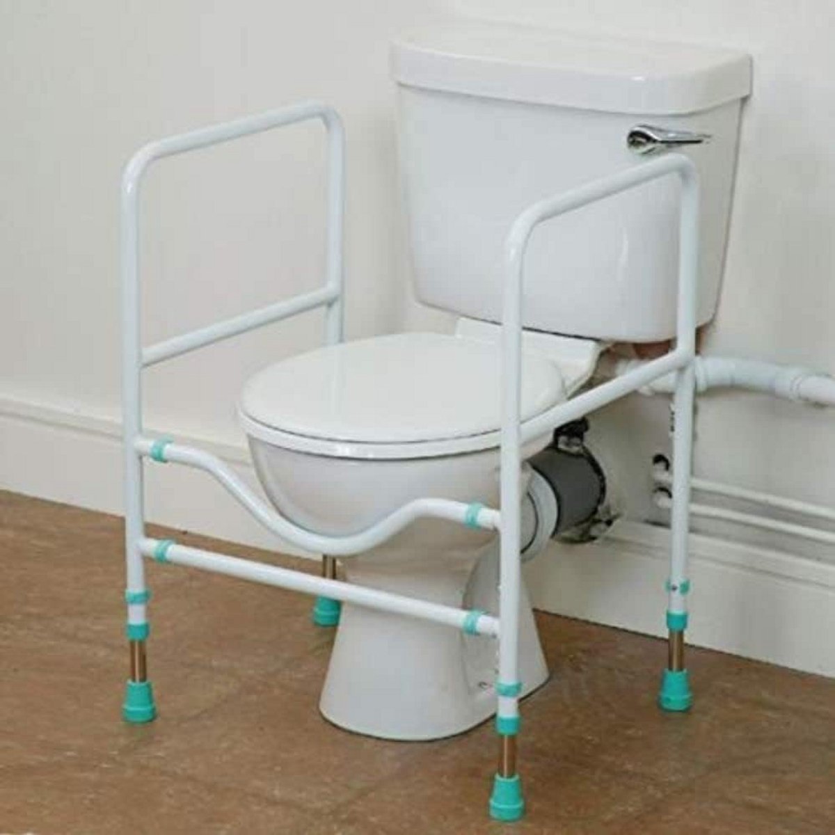 Toiletbeugel Zitting met Handgrepen voor Ouderen en Mindere Mobiliteit