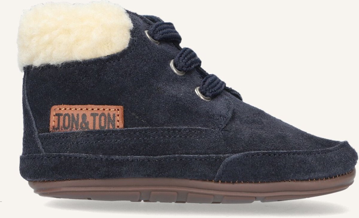 Ton & Ton Unisex Sneakers Pb20w016 - Blauw - Suède - Maat 22