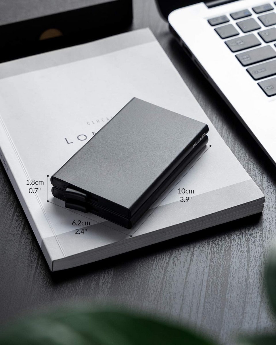 Slimme Metalen Creditcardhouder met Pop-up Mechanisme en RFID Blokkerende Bescherming