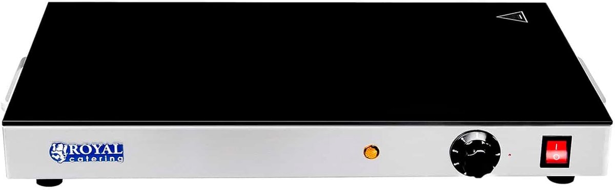 Professionele Warmhoudplaat met Glasoppervlak - 260W - Temperatuur Instelbaar van 30-85°C