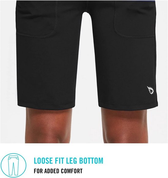 Dames Bermuda Shorts Katoen - Hoge Taille Yoga & Sport Shorts met Zakken — afbeelding 3