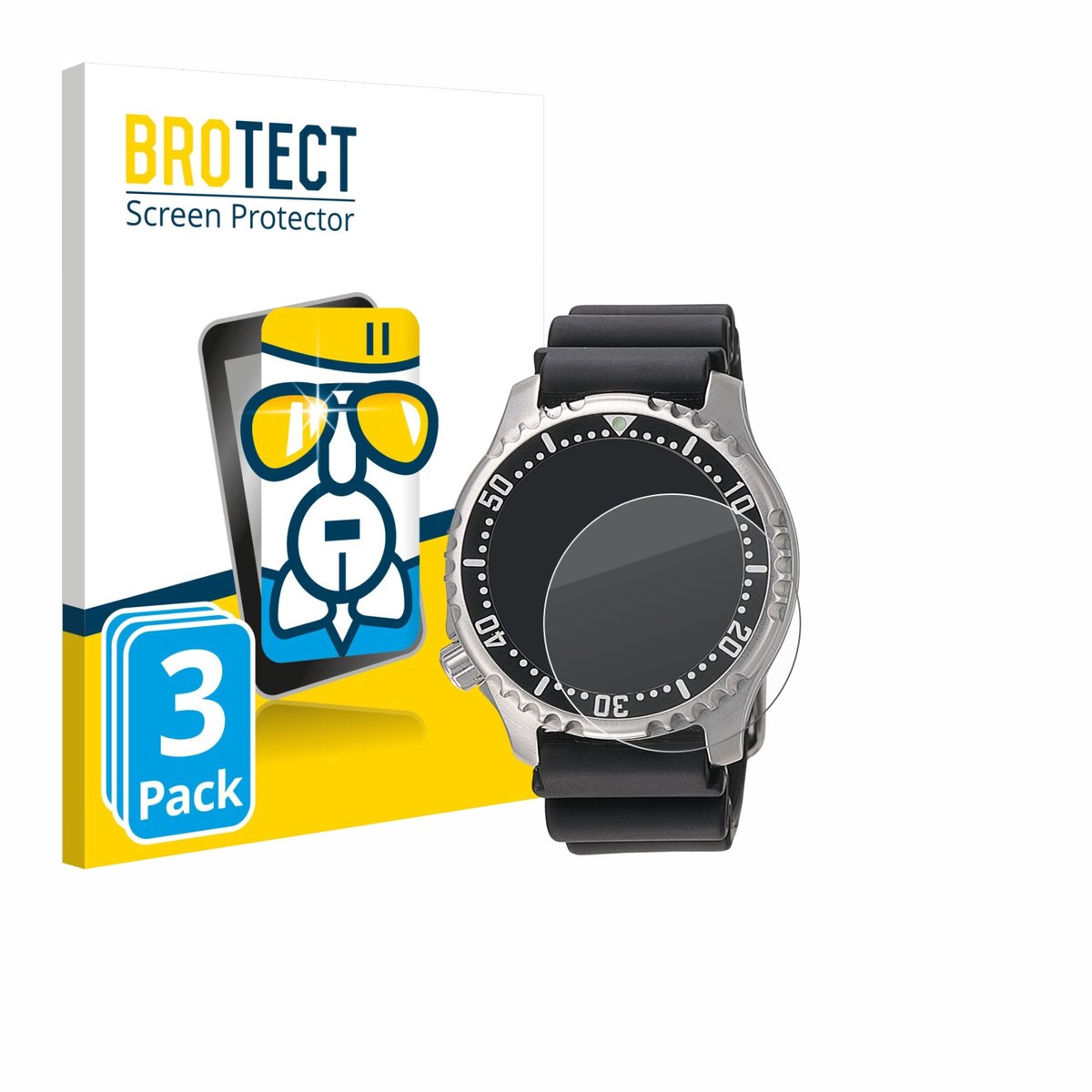 Screenprotector 3 Stuks voor Citizen NY0040 Beschermglas transparant