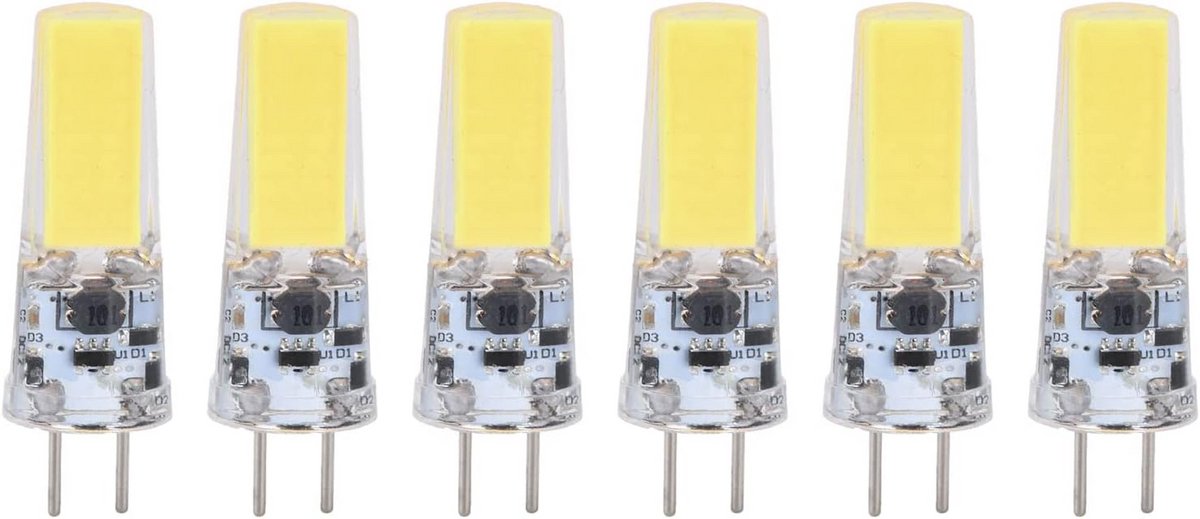 6x LED Lamp GY6.35 5W 500lm Koud Wit COB Vervangende Gloeilamp