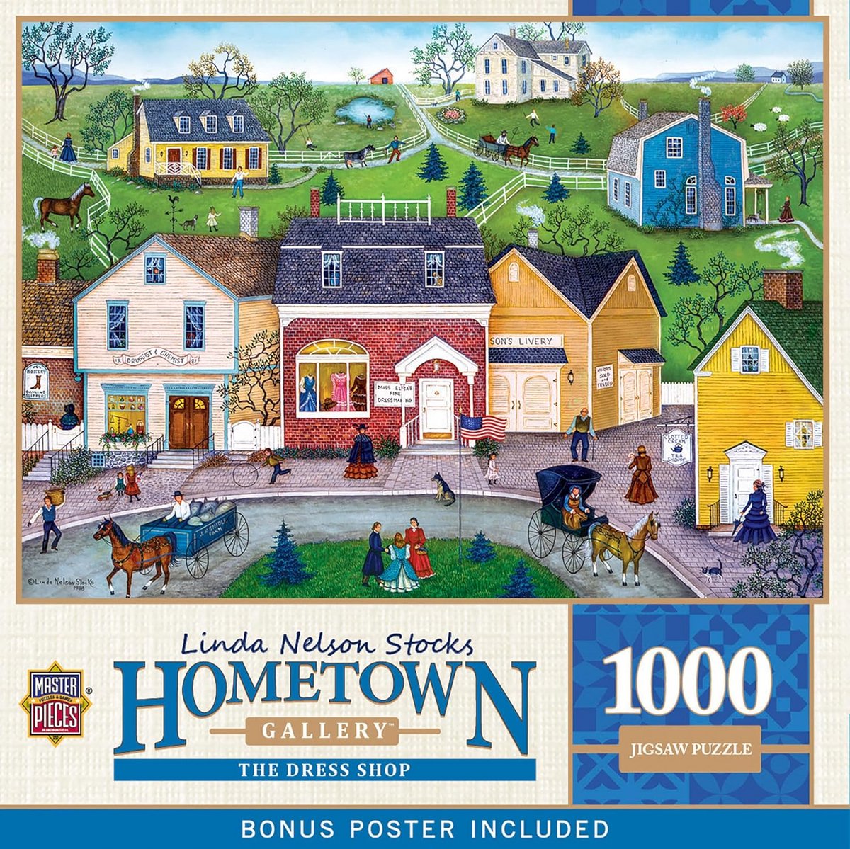 Legpuzzel 1000 stukjes - Kledingwinkel Scène - Puzzelen voor Volwassenen en Gezin