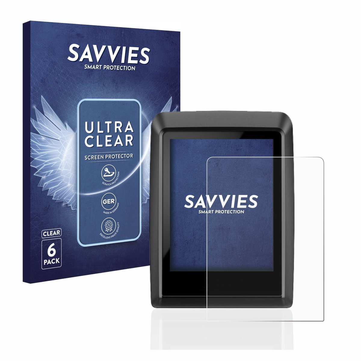 Savvies - Screenprotector voor Bosch Kiox 300 - Folie Beschermfolie transparant 6 Stuks