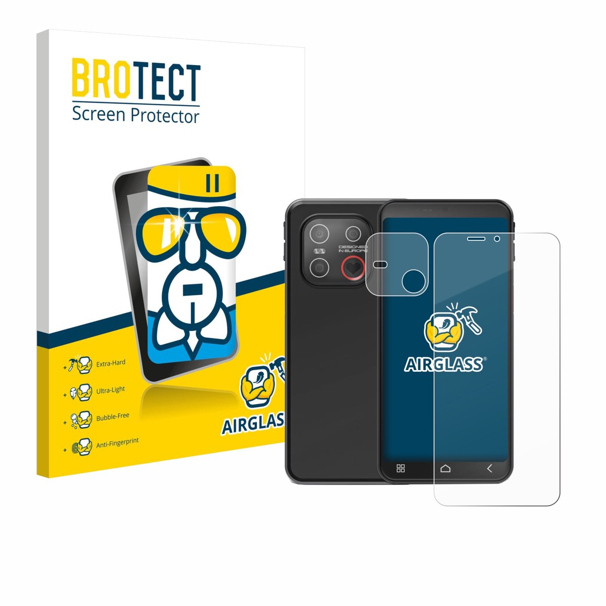 Screenprotector voor Emporia Smart 7 Lite (Voor+Camera) Beschermglas transparant