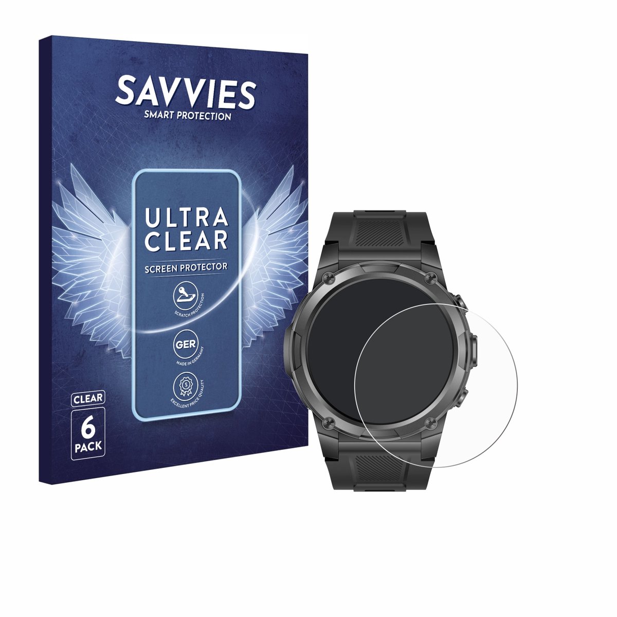 Savvies - Screenprotector voor Gard Pro Ultra 3 - Folie Beschermfolie transparant 6 Stuks