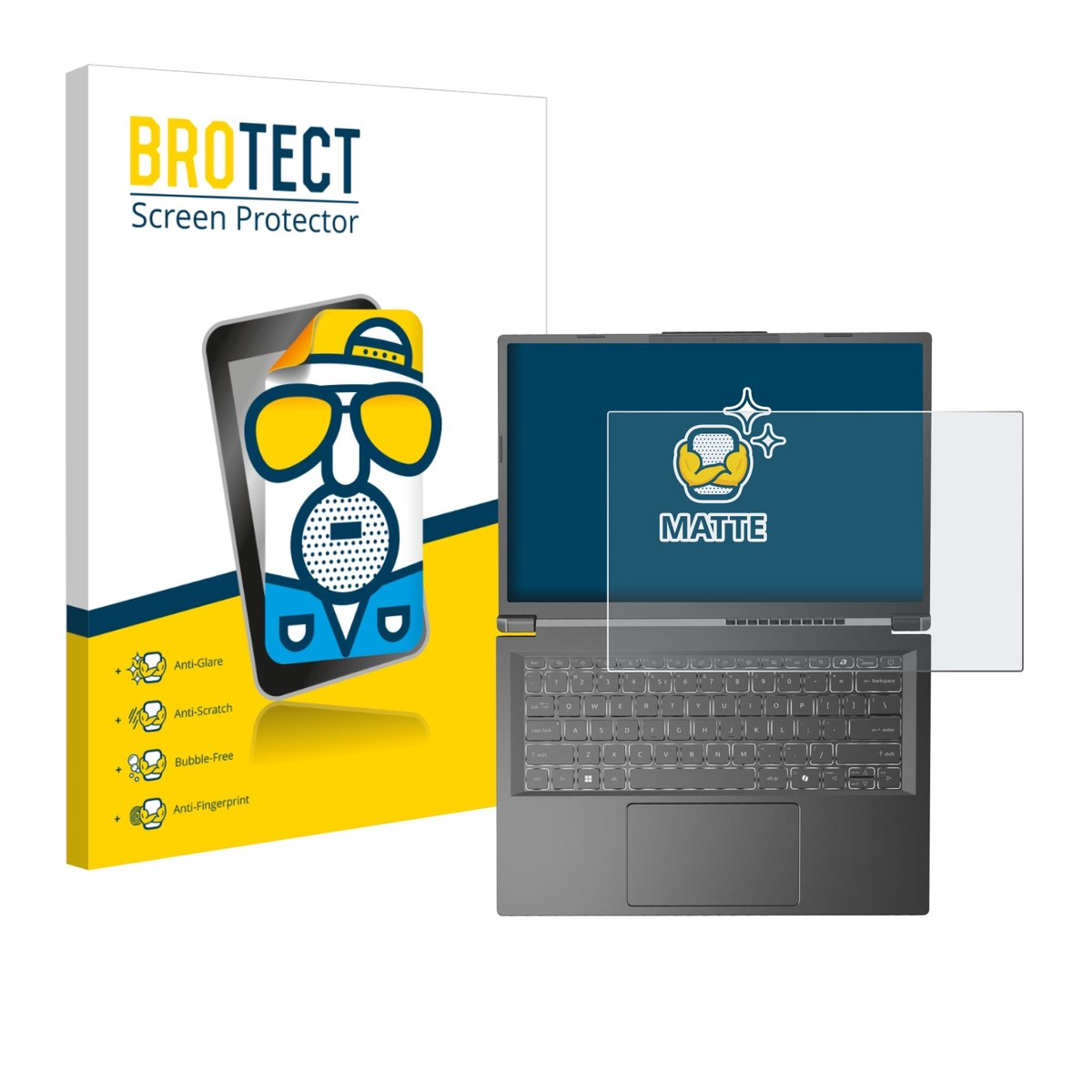 BROTECT - Screenprotector voor Acer Aspire 14 AI - Folie Beschermfolie matte