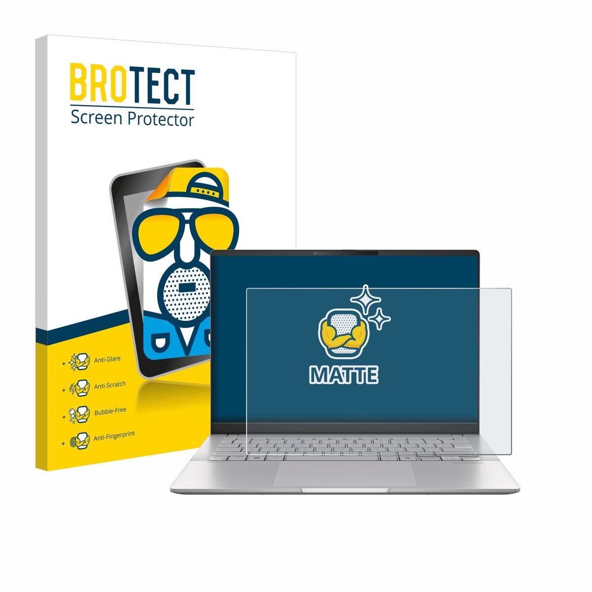 BROTECT - Screenprotector voor ASUS Vivobook S 14 OLED M5406 - Folie Beschermfolie matte