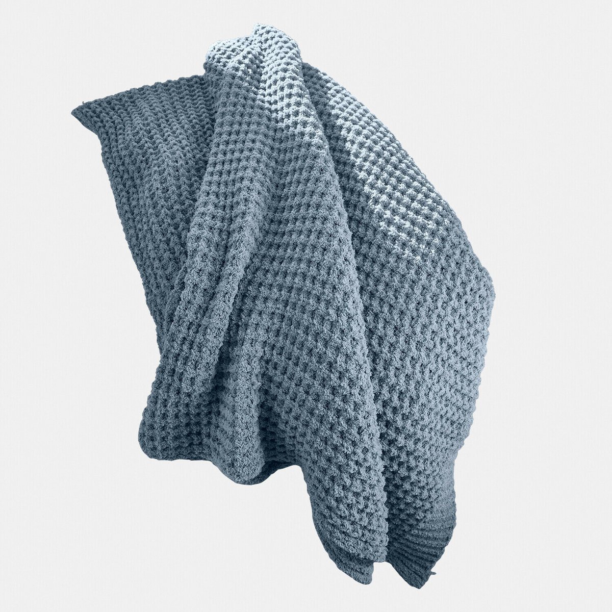 Loberon Plaid Ysilda blauw