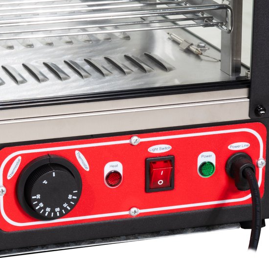 HCB® - Professionele Horeca Warmhoudvitrine - 230V - RVS / INOX - 48x120x65 cm (DxBxH) - 20 kg - 8470 — afbeelding 3