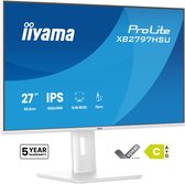 Witte iiyama ProLite XB2797HSU monitor met 5 jaar garantie, EPEAT Silver en energieklasse C.