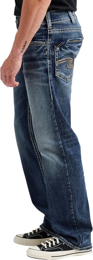 Heren Jeans Zac Relaxed Fit Rechte Pijp Comfortabel Katoen Medium ...
