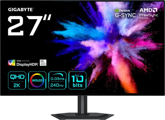 Gigabyte GO27Q24G 27 Quad HD 240Hz OLED Gaming monitor