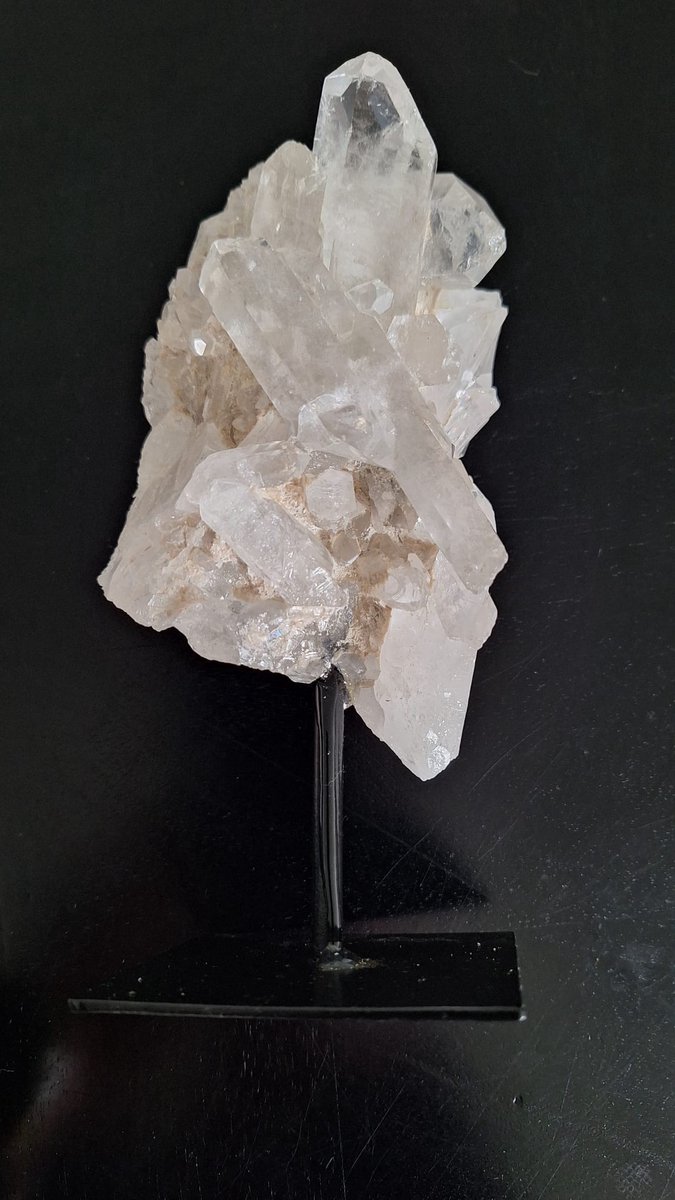 Healing Magic 777 - Edelstenen - Bergkristal cluster op standaard - zuivering, spirituele groei & heling