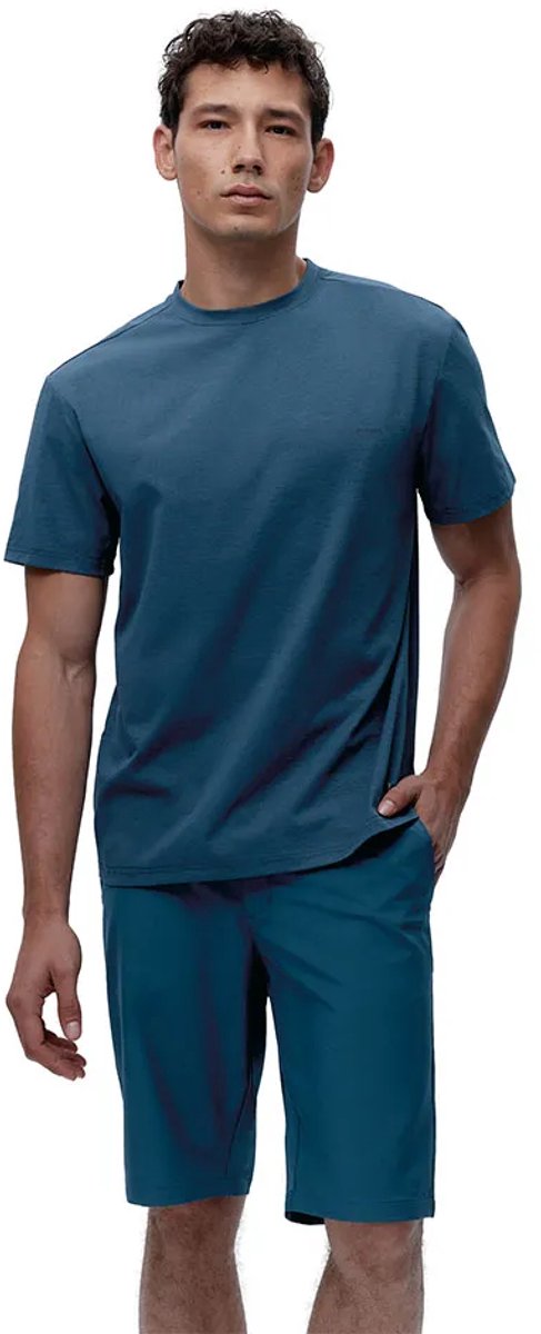 Born Living Yoga Baffin T-shirt Met Korte Mouwen Blauw L Man