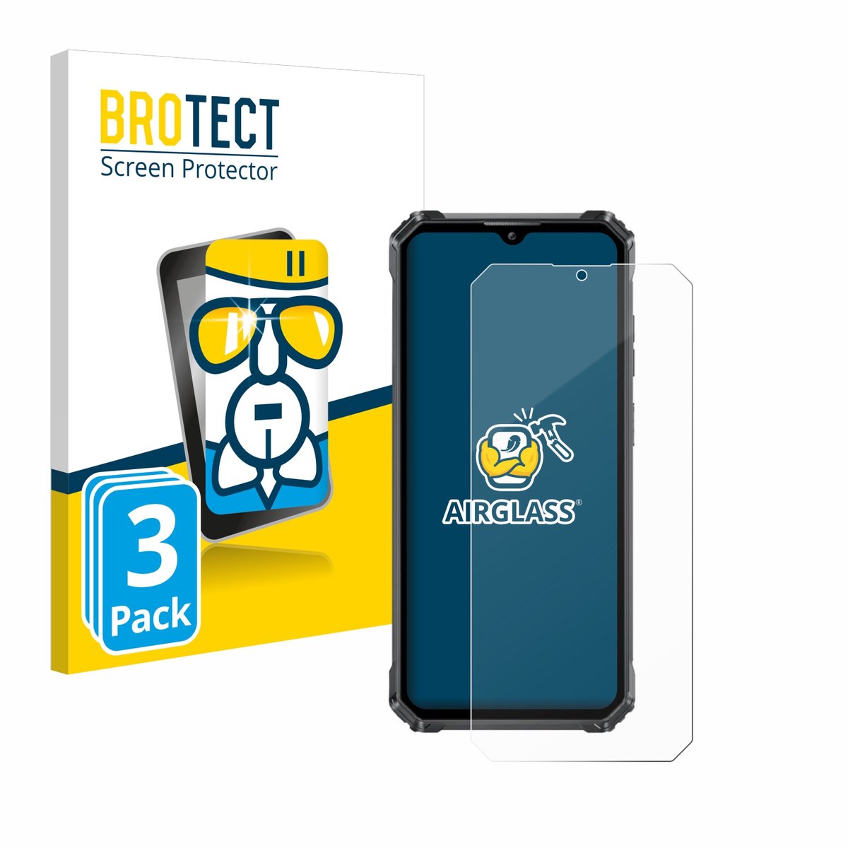 Screenprotector 3 Stuks voor Oukitel G1 Beschermglas transparant