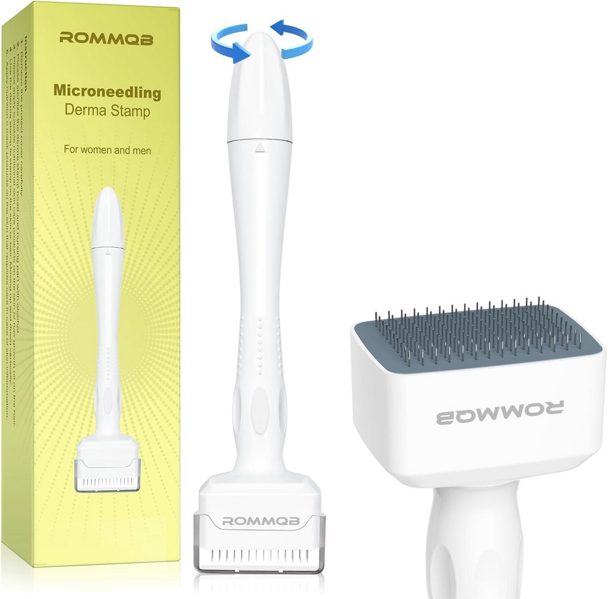 Microneedling Stempel voor Gezicht, Hoofdhuid en Baard - Huidverzorging Thuis