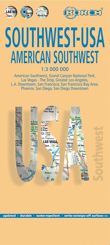 USA 2. American Southwest 1 : 3 000 000. Road Map + City Map ... - cover