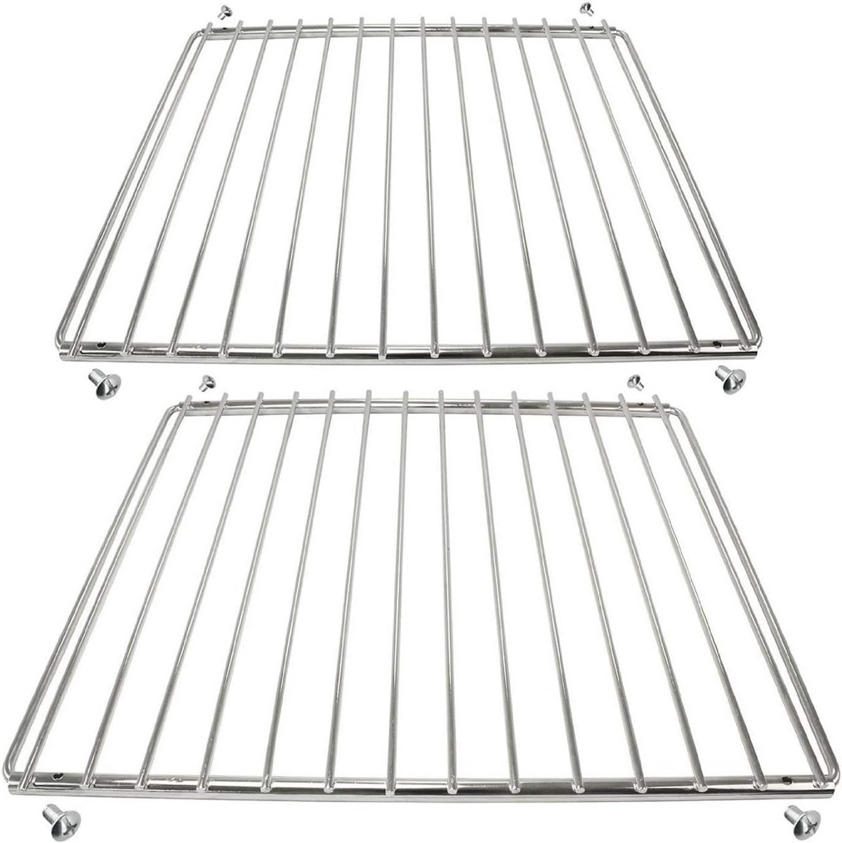 Universele Verstelbare Grillplank voor Oven en Fornuis - Vast Model - 2 Stuks