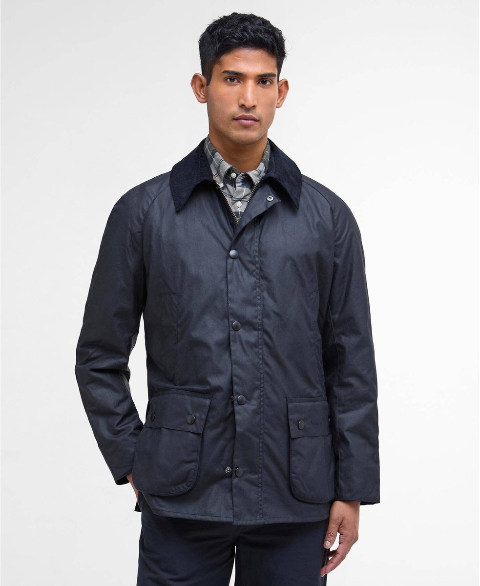 Barbour Ashby Wax Jas – Heren Wax jassen Blauw