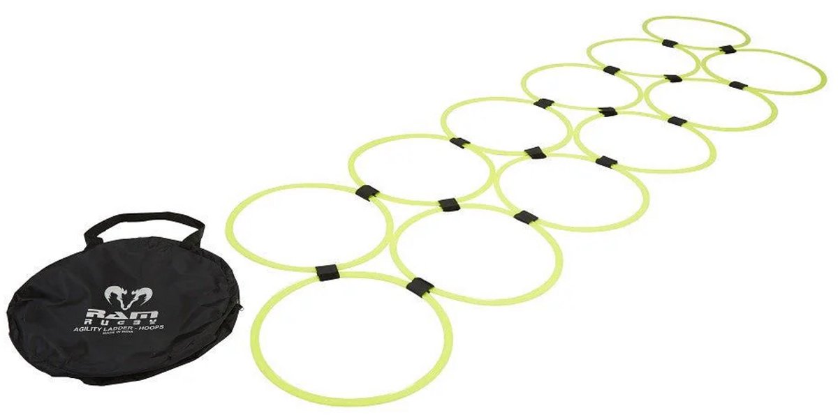 Snelheid en Behendigheidsladder - 12 x 50 cm Hoops