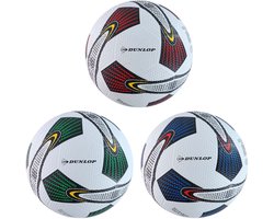 Dunlop Street Football Voetbal - Maat 5 - Gewicht 380 Gram - Gemaakt van Kunstleer en Rubber - Geschikt voor Straatvoetbal en Trainingsdoeleinden - Doorsnede 22 cm - Meerkleurig Design