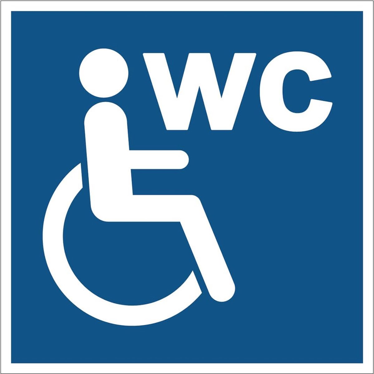 Veiligheidssticker Gebod NF ISO7010 Rolstoel Doorgang Zelfklevend