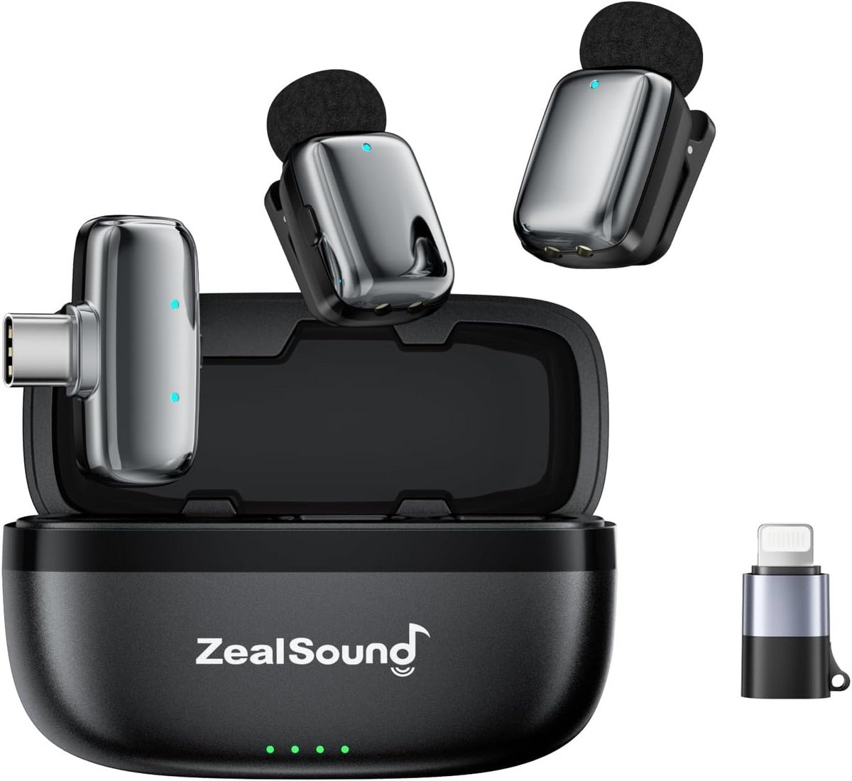 Draadloze Lavalier Microfoon met Clip voor Smartphone en camera