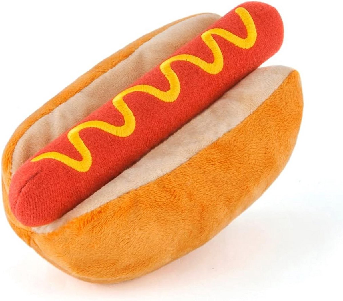 Kauwbot voor Honden met Hotdog Design - Duurzaam en Veilig Speelgoed