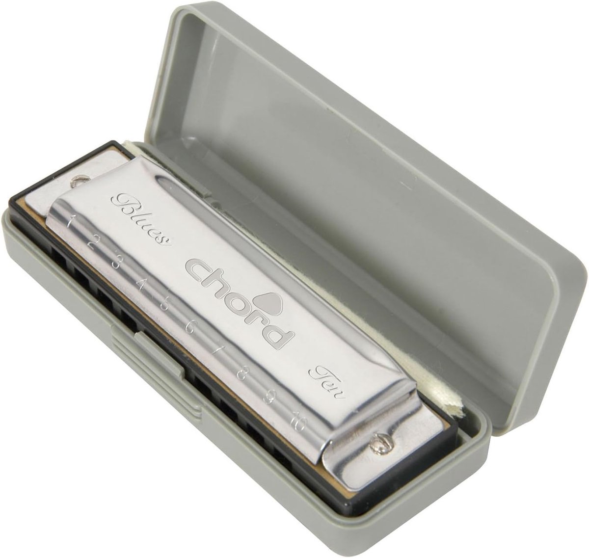 Diatonische Mondharmonica in G met 10 Gaten en Etui