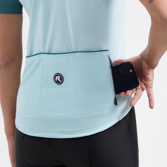 Rogelli Modesta Fietsshirt Dames - Korte Mouwen - Lichtblauw - XXL van Rogelli — afbeelding 4