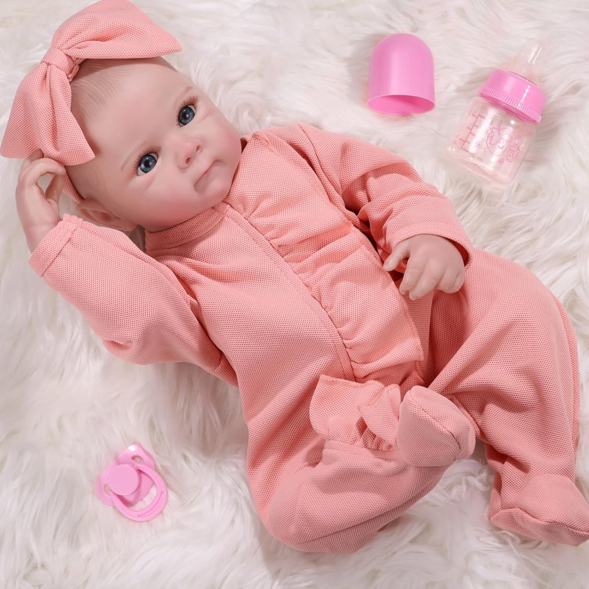 Levensgrote Pop Meisje 45 cm Realistisch Pasgeboren Baby Speelgoed