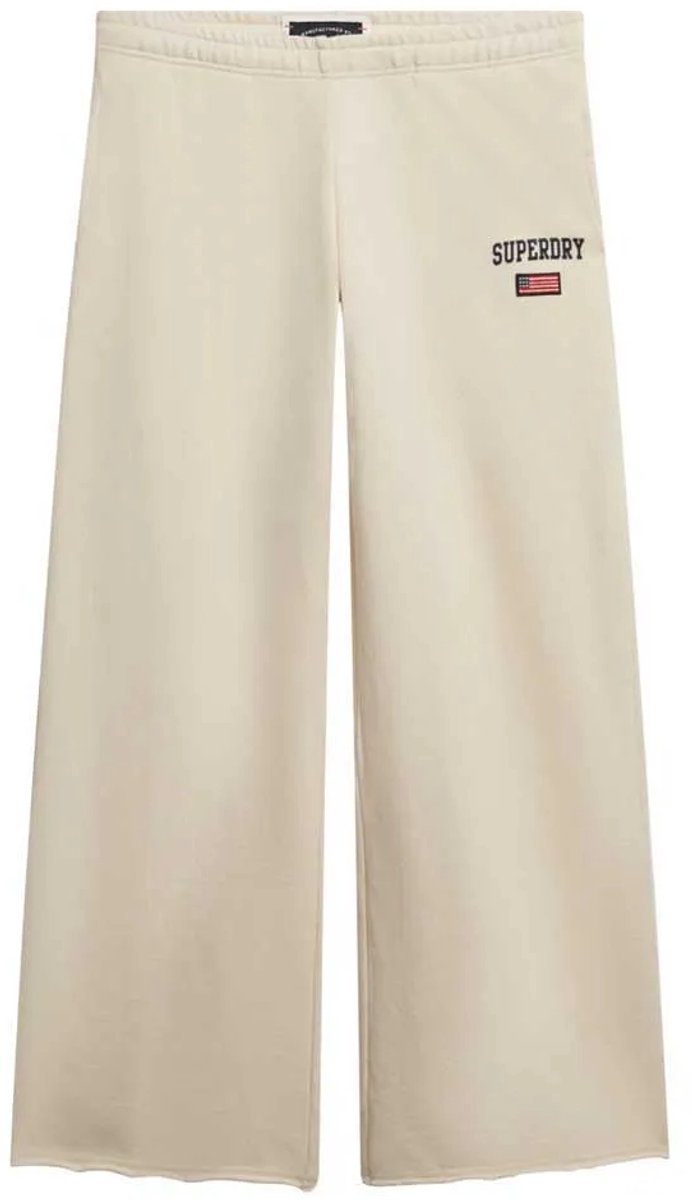Superdry Athletic Essentials joggingbroek met wijde pijpen Dames Broeken Wit