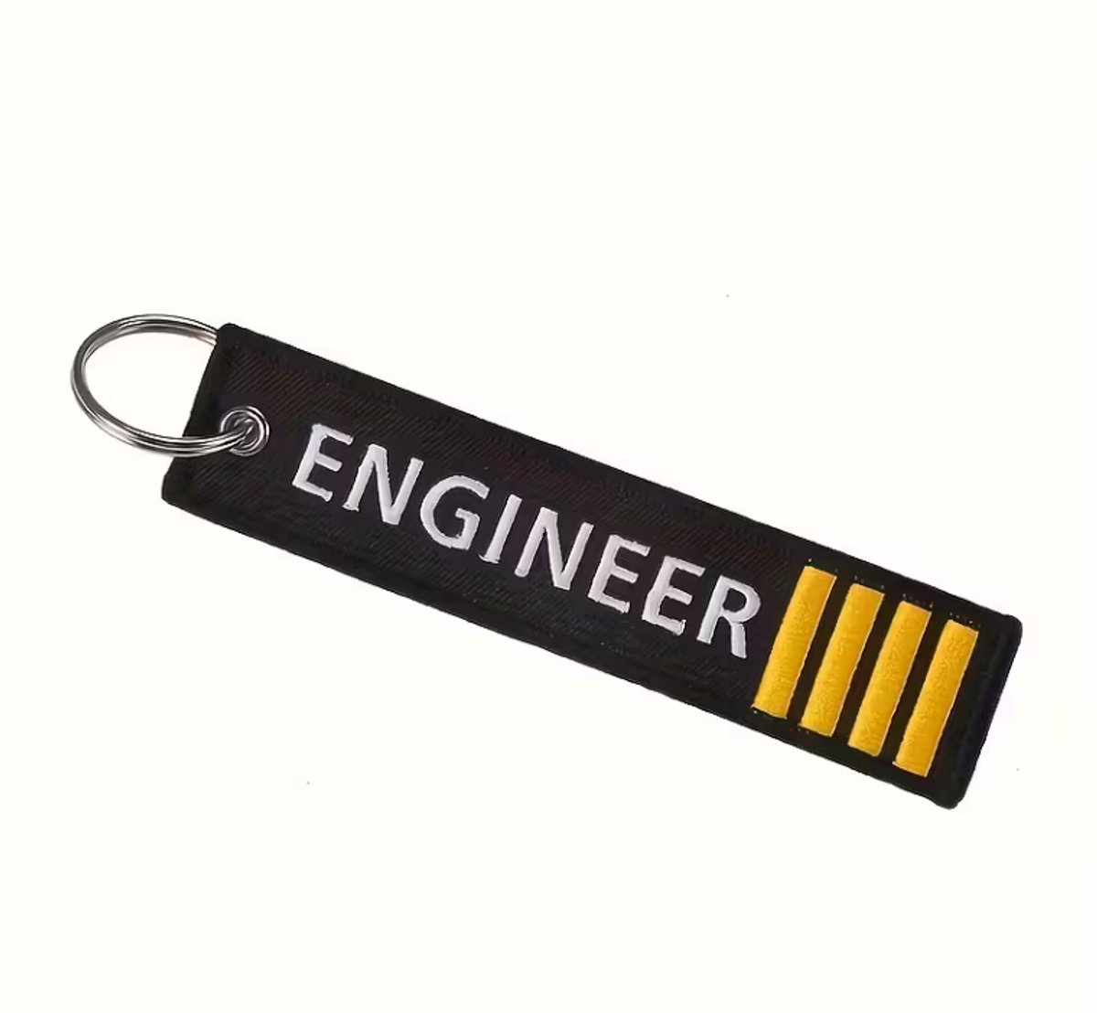 Engineer Sleutelhanger Zwart – Remove Before Flight Aviation Flight Tag