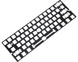 Geanodiseerde Aluminium Montageplaat met Borstelafwerking voor GH60/GK61 Mechanische Toetsenborden
