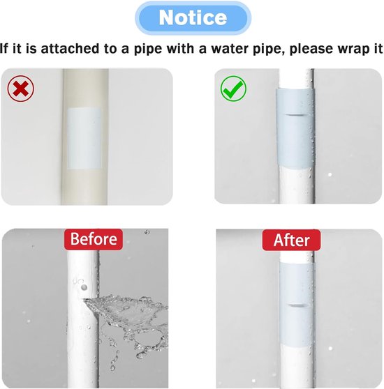 Waterdichte Reparatie Tape voor Tent, Zwembad en Opblaasbare Artikelen - Transparant 10 x 150 cm van Merkloos — afbeelding 4
