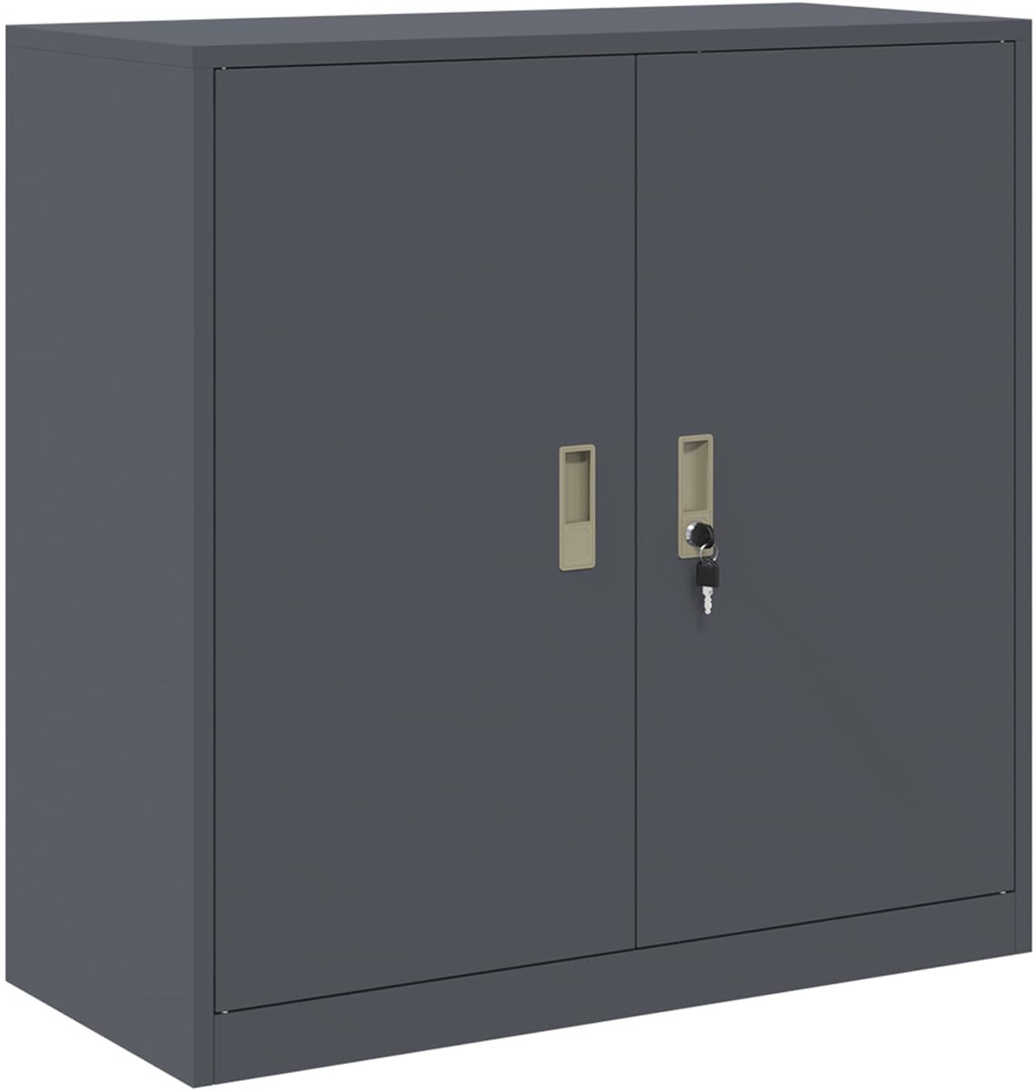 vidaXL - Opbergkast - Antraciet - 90 - x - 40 - x - 90 - cm - Staal