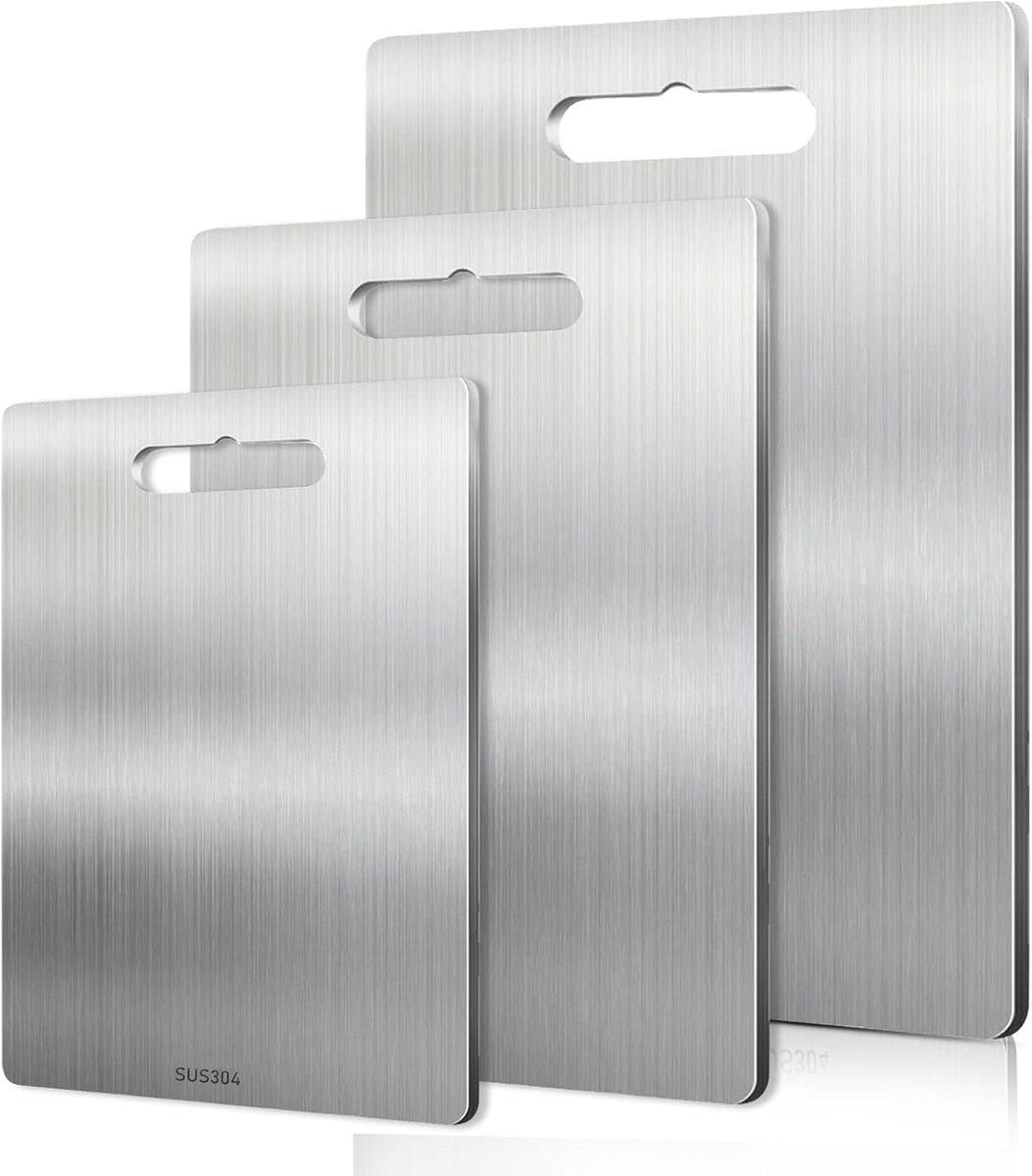 Titanium snijplank - Antibacterieel - Vaatwasserbestendig - Snijhulp