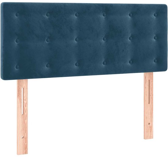 vidaXL Tête de lit - 90x5x88 cm - Tête de lit en velours bleu foncé - Décoration de chambre - Tête de lit en velours - Tête de lit Blauw - Tête de lit Classique