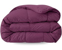 Zelesta Comfort Uni Dekbed zonder overtrek - Wasbaar Hoesloos dekbed - Met vaste overtrek - 2 in 1 - Bordeaux - 240x200cm